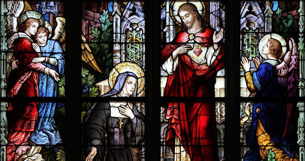 St. Margaret Mary and the Sacred Heart