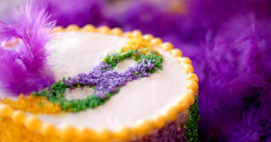 a king cake, part of the Carnival celebration