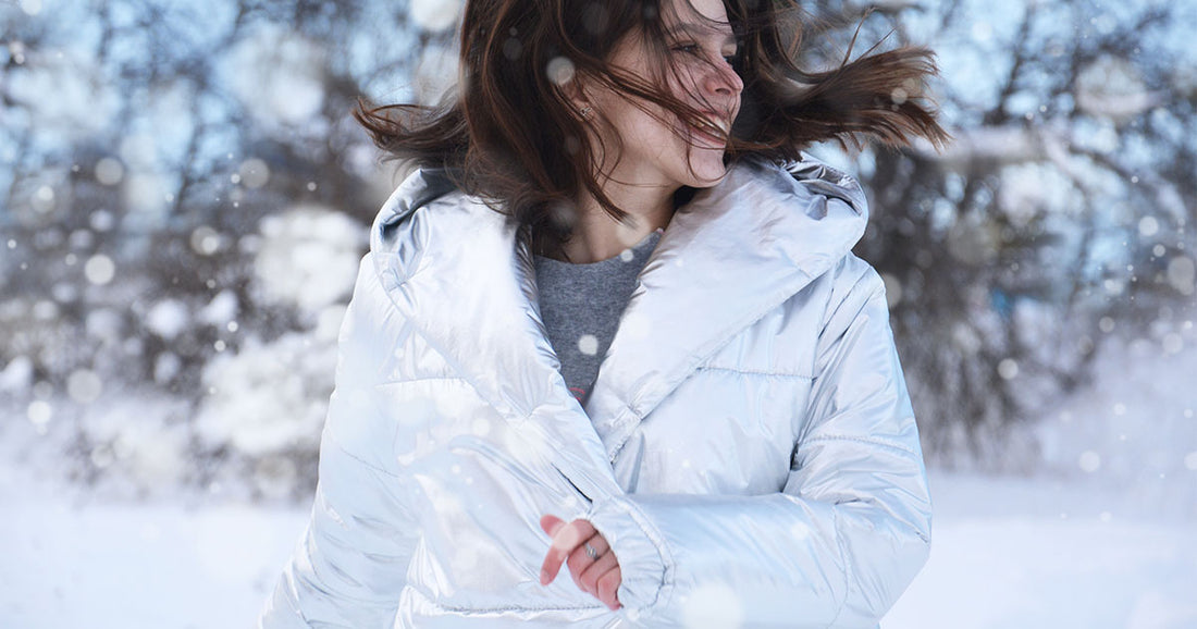 person exercising in the snow
