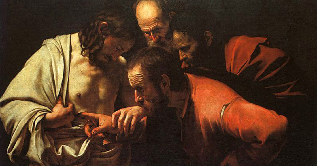 thomas seeing the resurrected wounds of Jesus