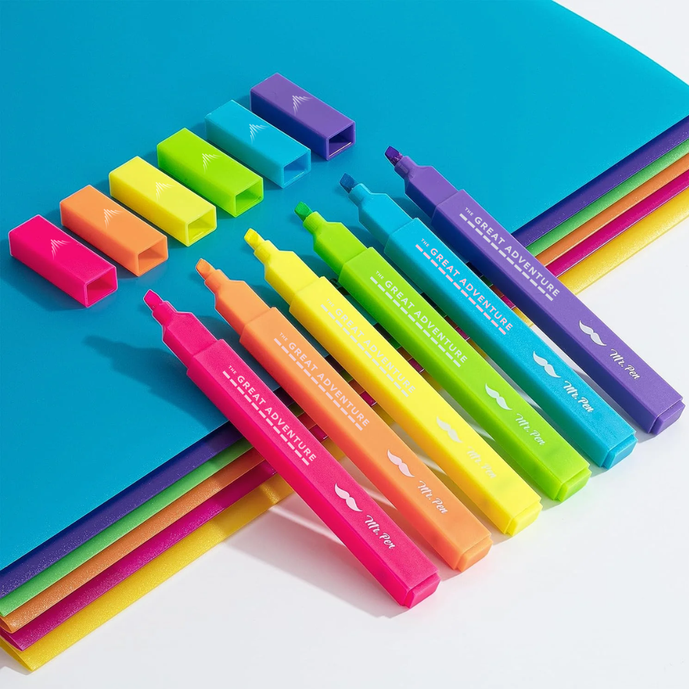 The Great Adventure Chisel Tip Bible Highlighters (6 pcs Pack)