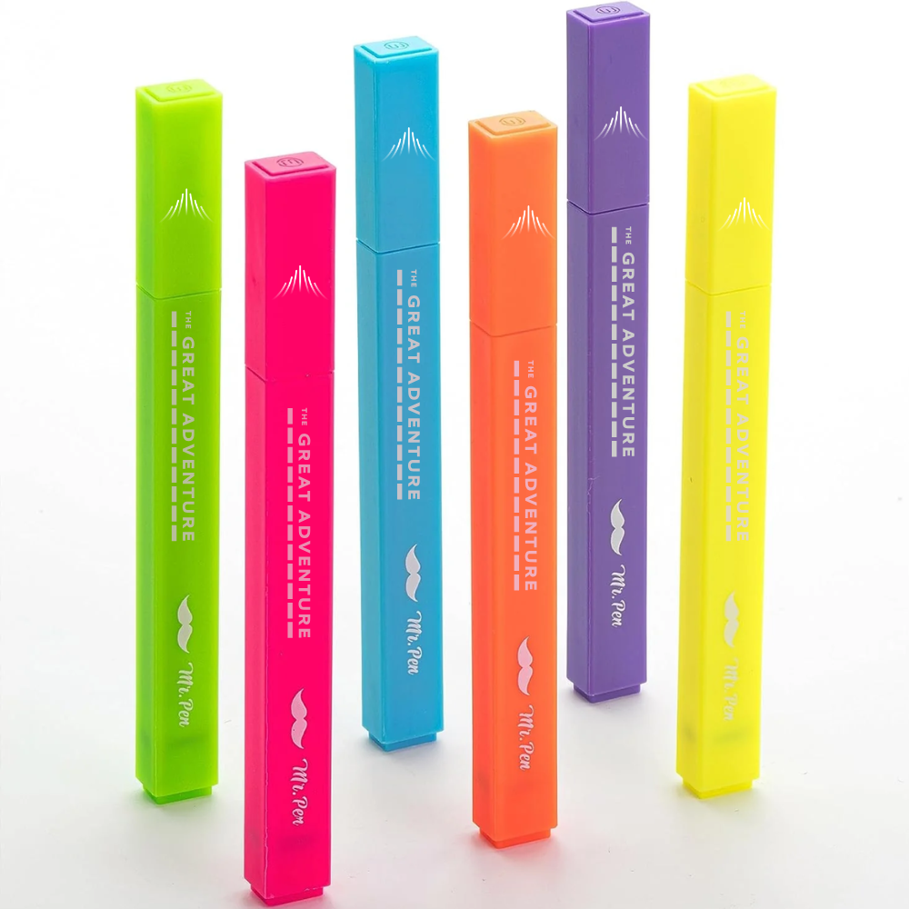 The Great Adventure Chisel Tip Bible Highlighters (6 pcs Pack)
