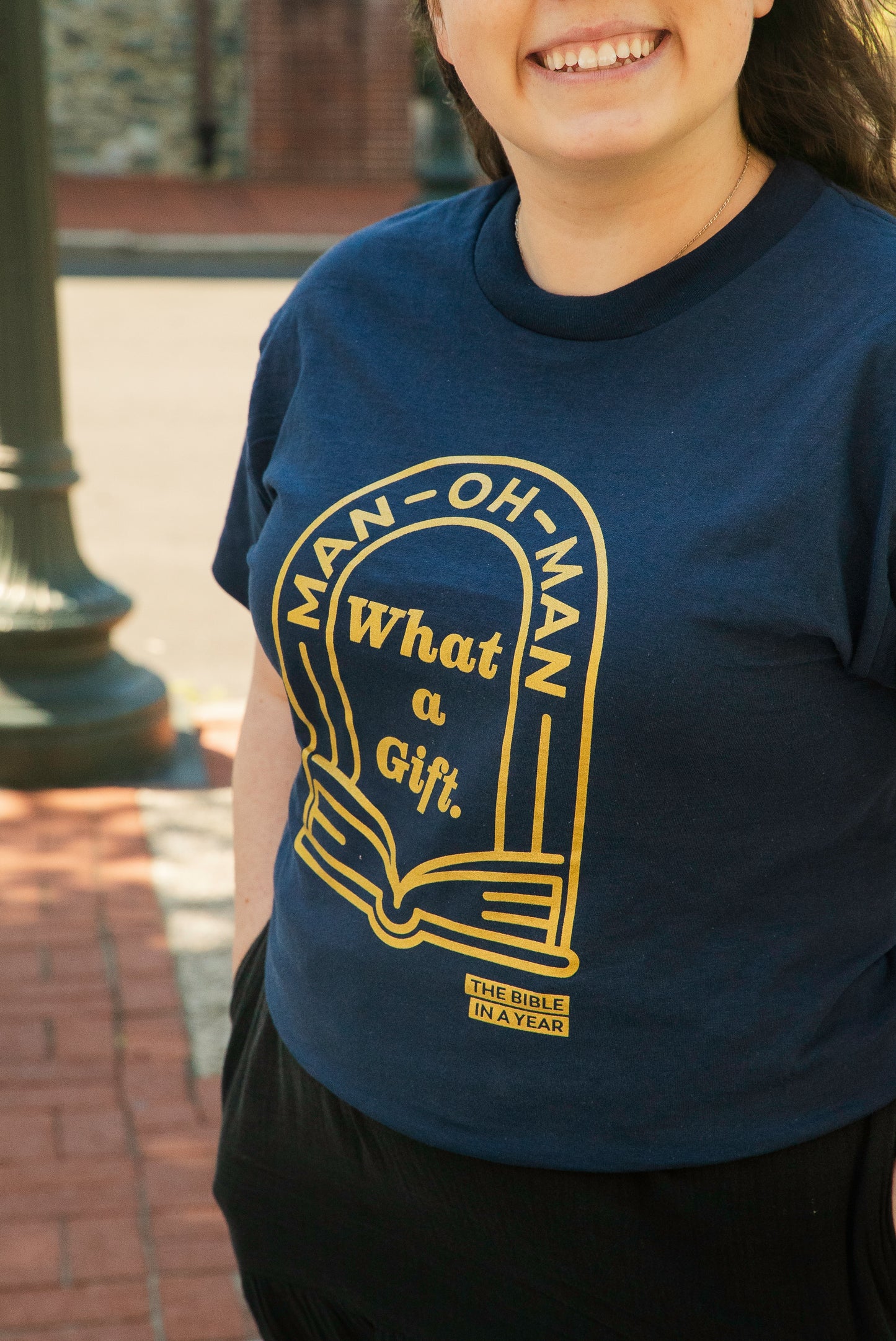 "Man Oh Man" / Bible in a Year Crew T-Shirt