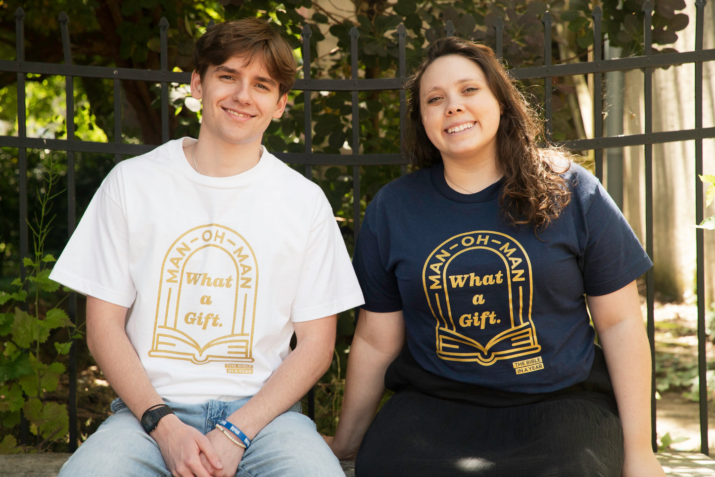 "Man Oh Man" / Bible in a Year Crew T-Shirt