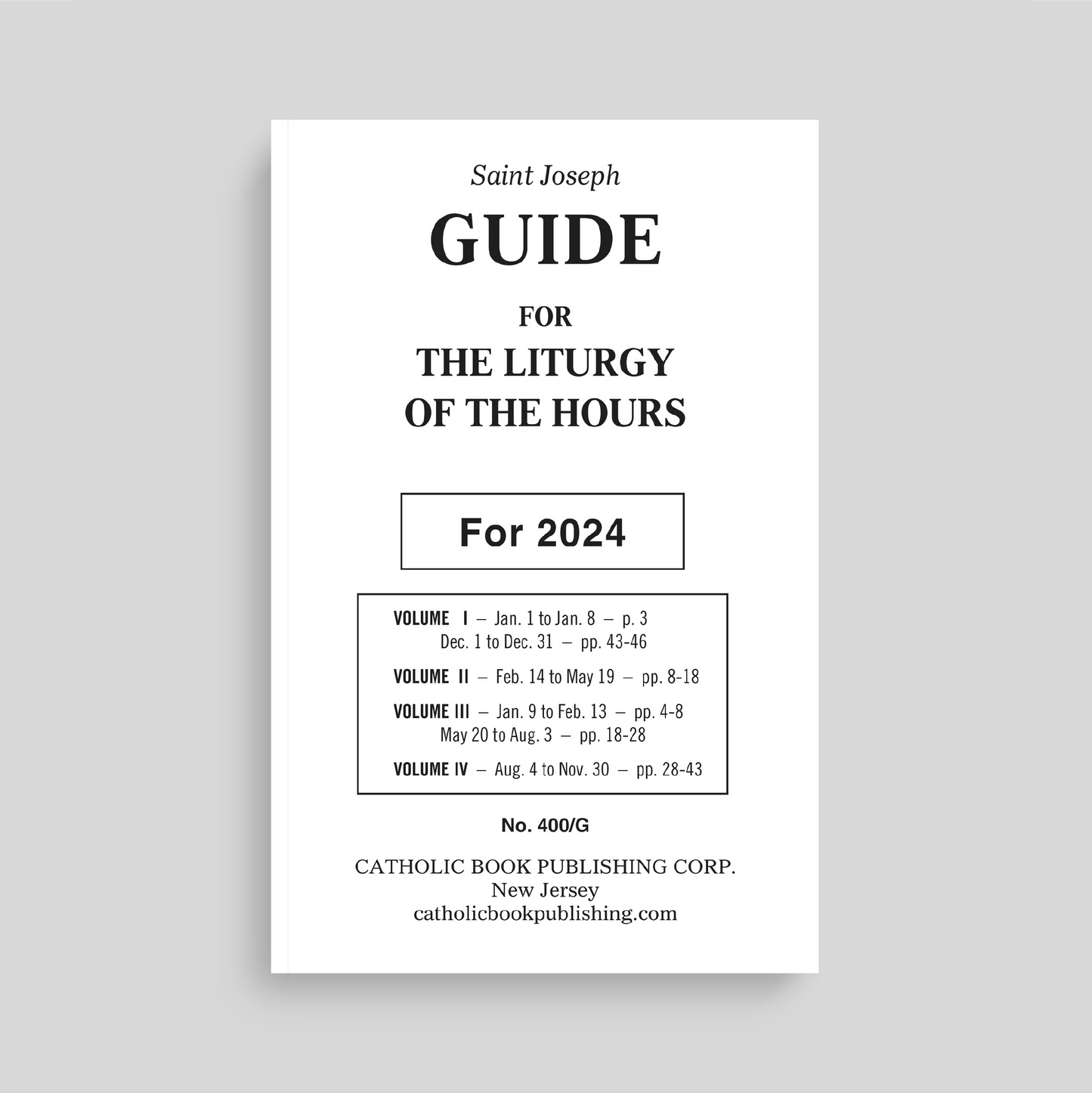 Liturgy of the Hours Guide For 2025