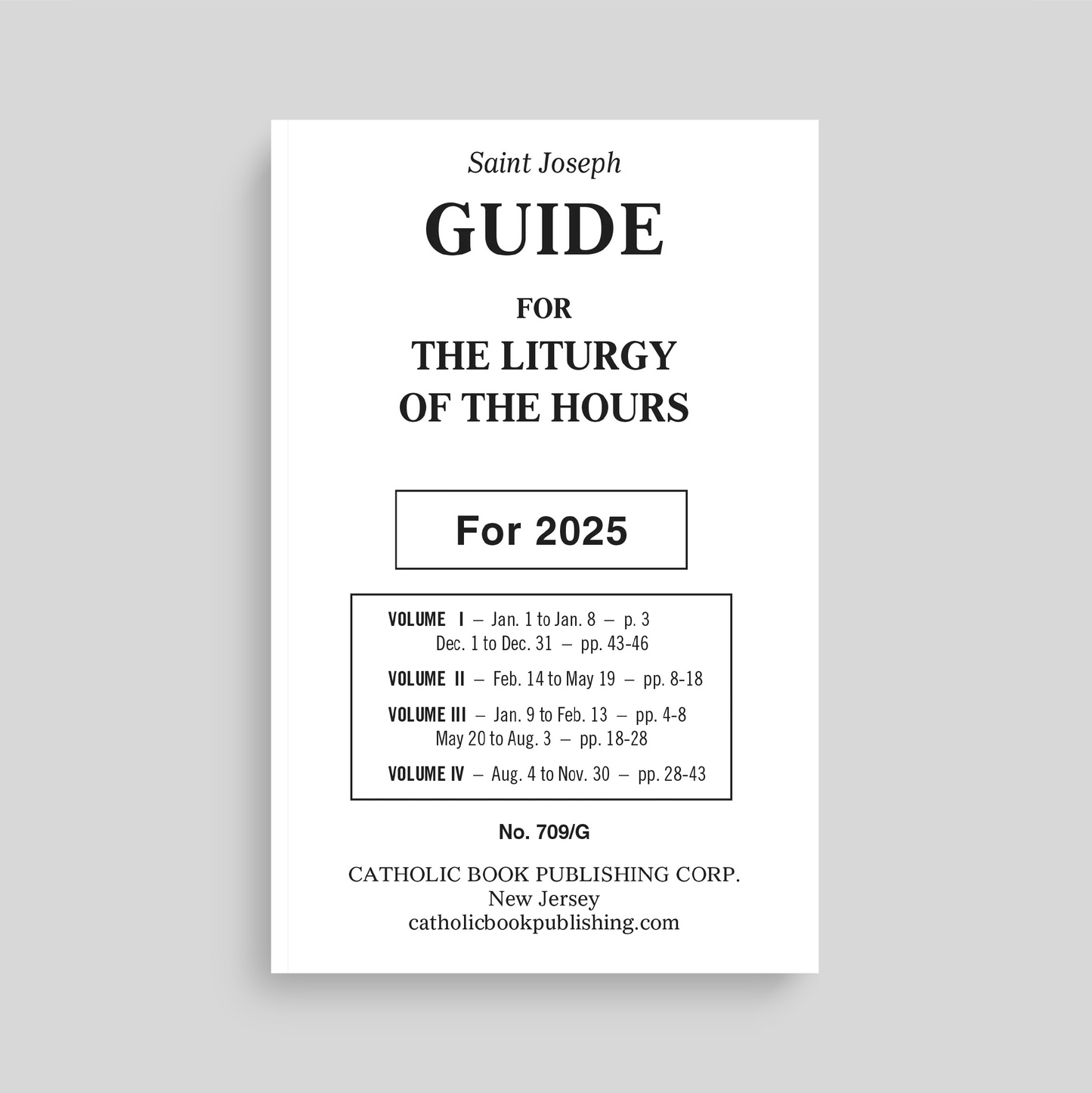 Liturgy of the Hours Guide For 2025