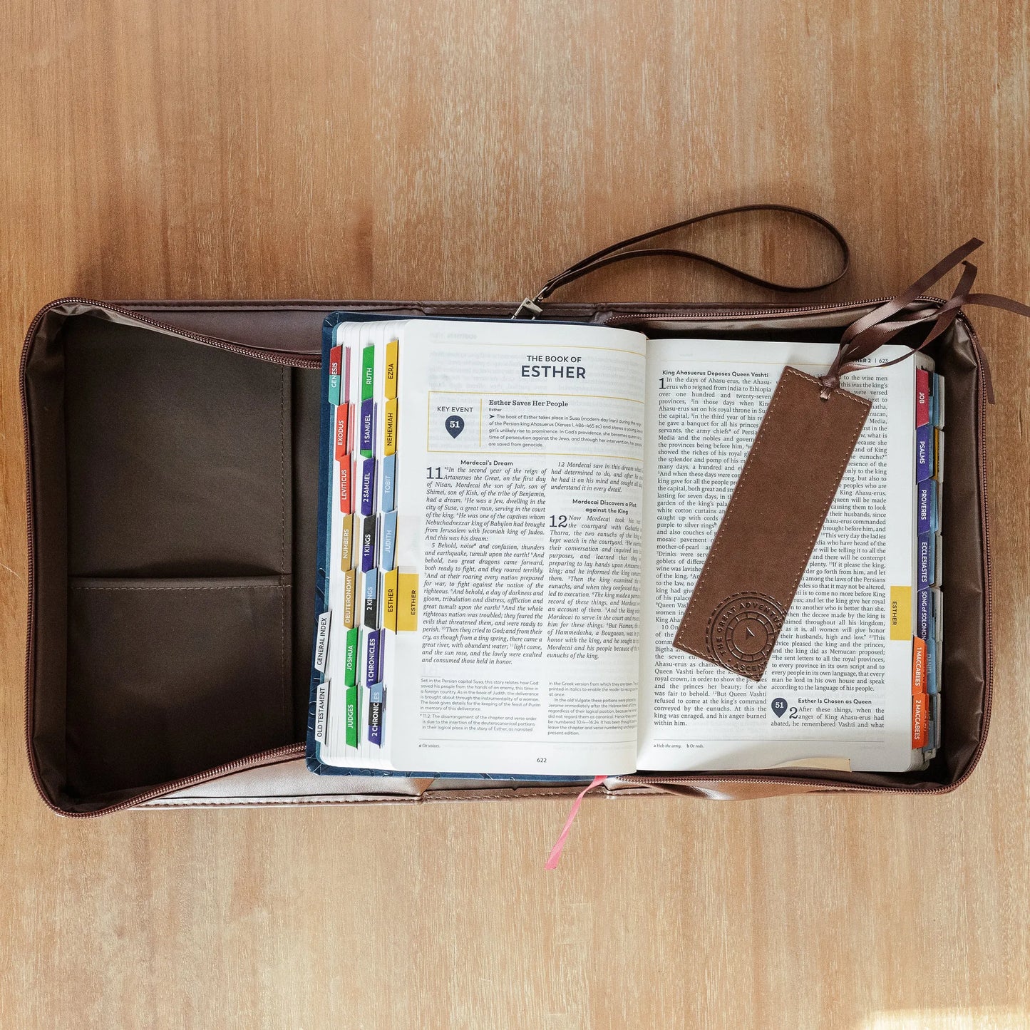 The Great Adventure Bible Cover (Leatherlike) Brown