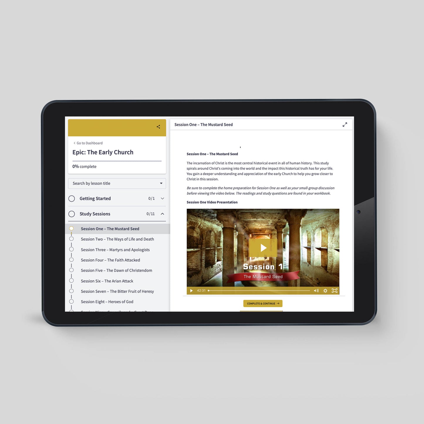 Epic: The Early Church Online Access