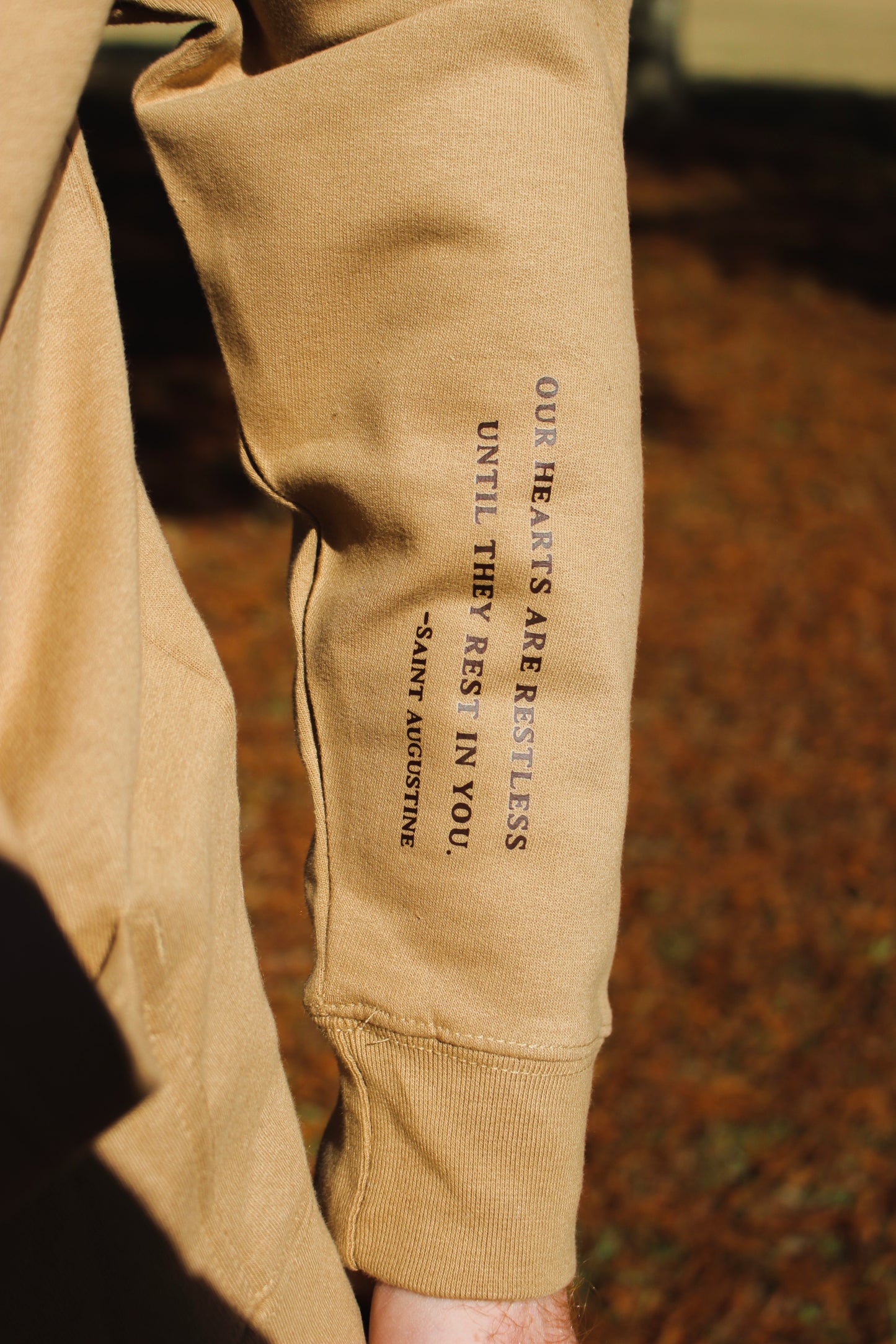 "Our Hearts Are Restless" / St. Augustine Hoodie