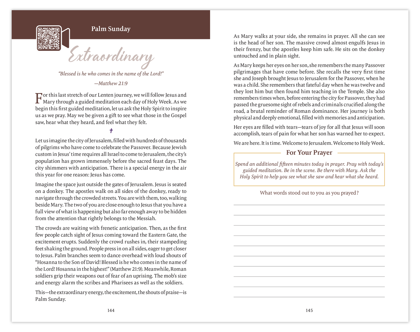 The Ascension Lenten Companion: Walking with Mary to Jerusalem, Journal + Way of the Cross Bundle