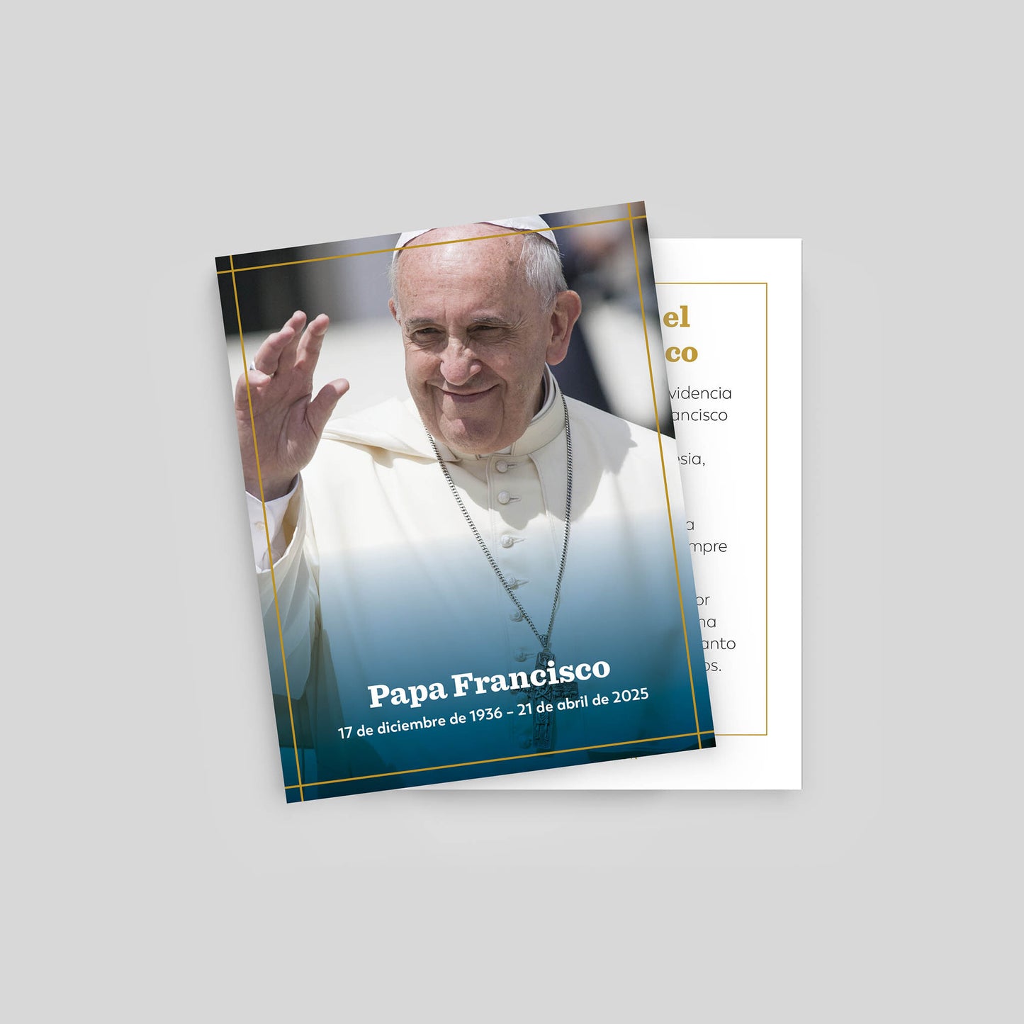 Pope Francis Prayer Cards