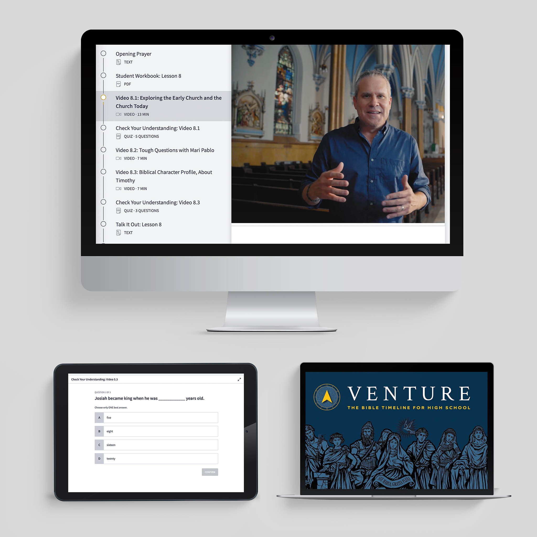 Venture The Bible Timeline for High School, Online Course Ascension