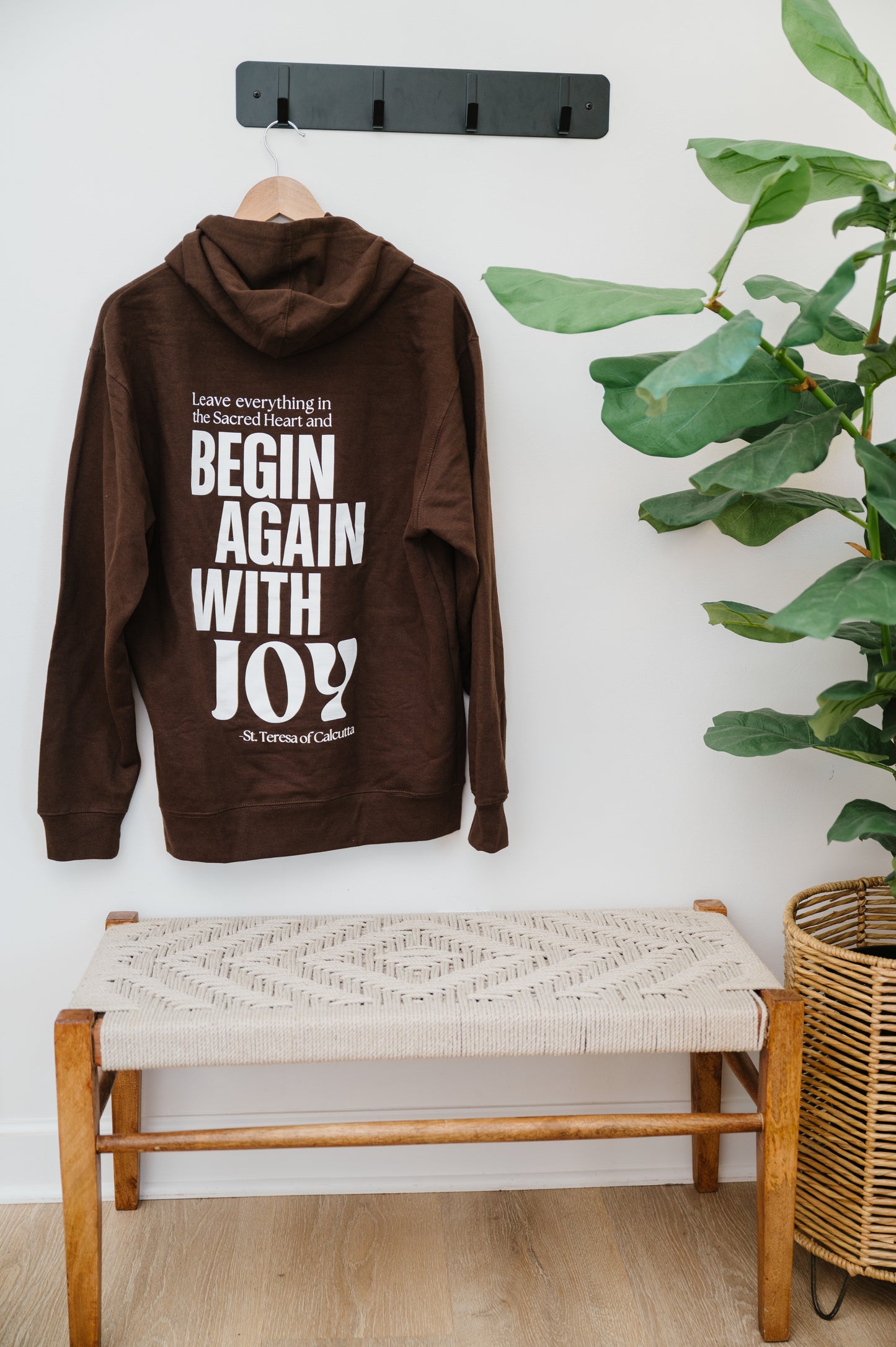 "Do Not Let the Past Disturb You" / St. Teresa of Calcutta Hoodie