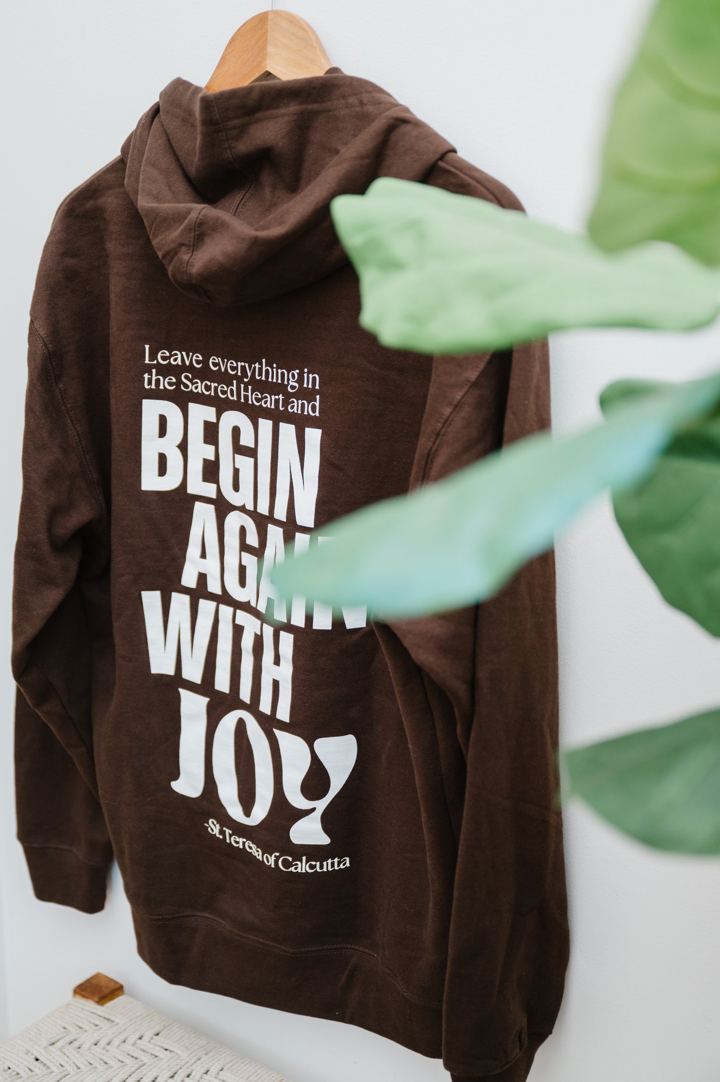 "Do Not Let the Past Disturb You" / St. Teresa of Calcutta Hoodie