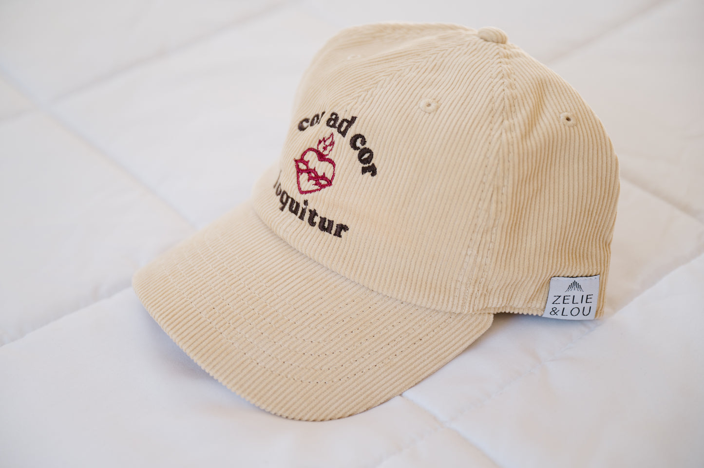 "Cor ad Cor Loquitur" / Sacred Heart of Jesus Corduroy Hat