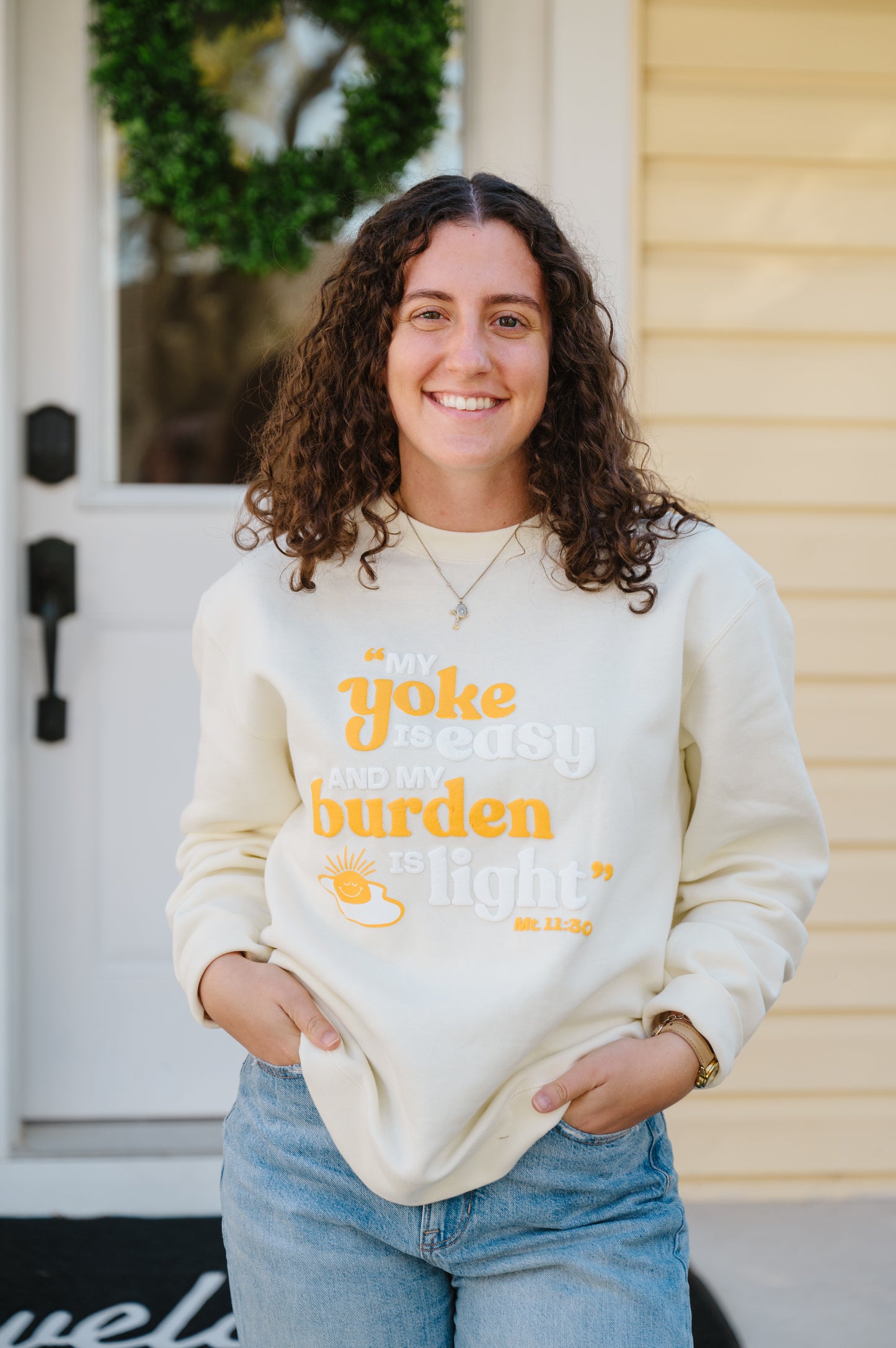 "My Yoke is Easy" / Crewneck Sweatshirt
