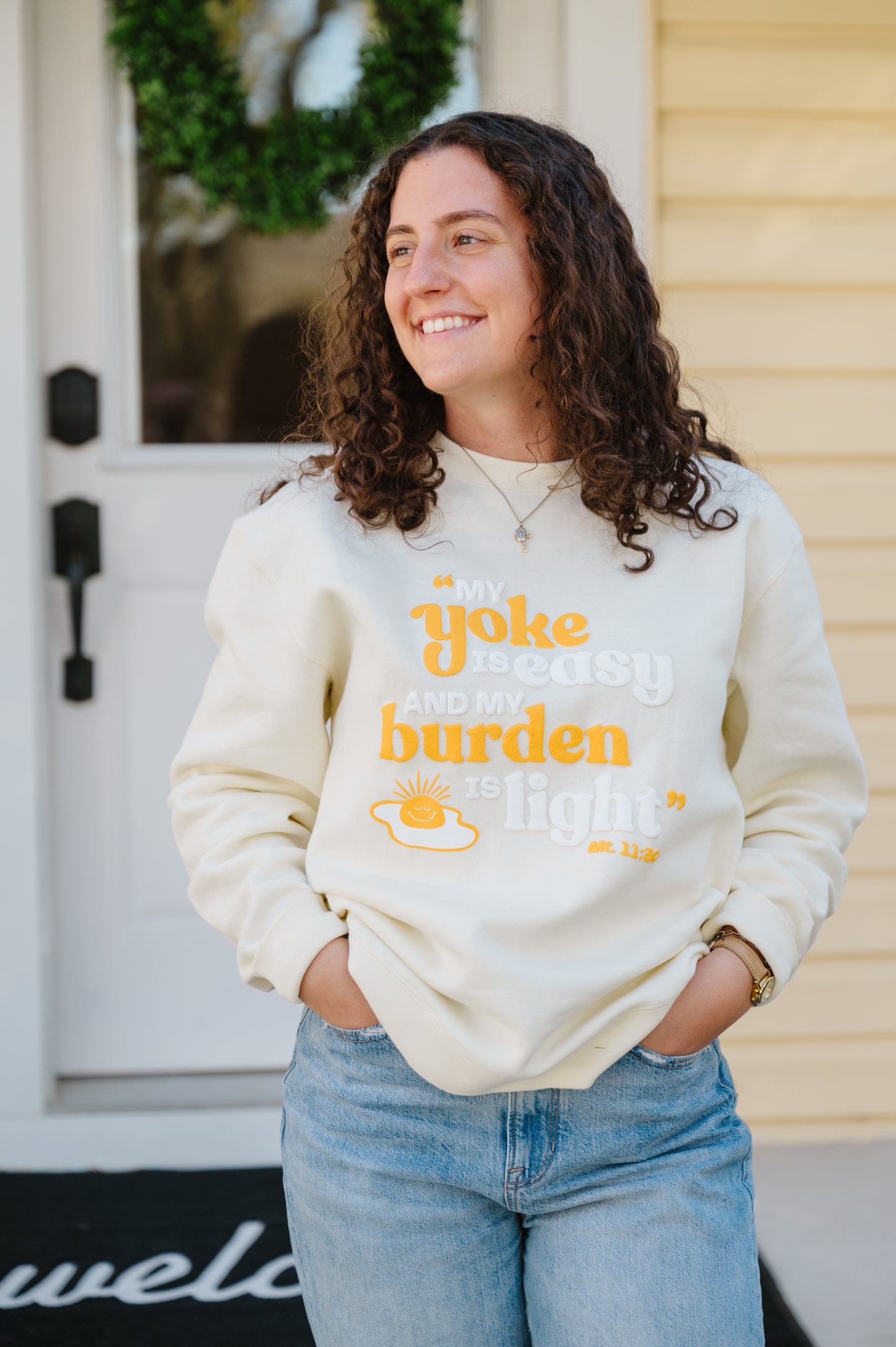 "My Yoke is Easy" / Crewneck Sweatshirt