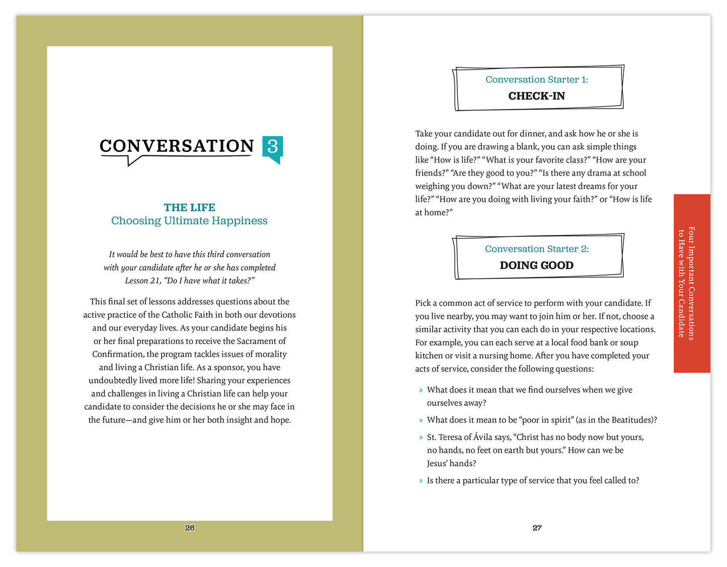 Chosen: Your Journey to Confirmation, Sponsor's Guide