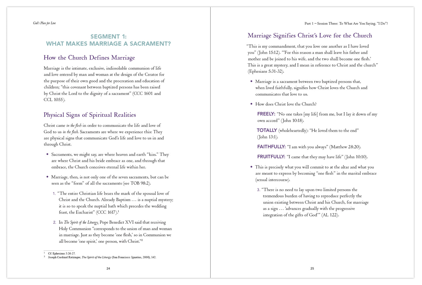 God's Plan for Love, Couple's Set