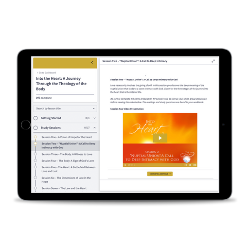 Into the Heart: A Journey Through the Theology of the Body Online Access