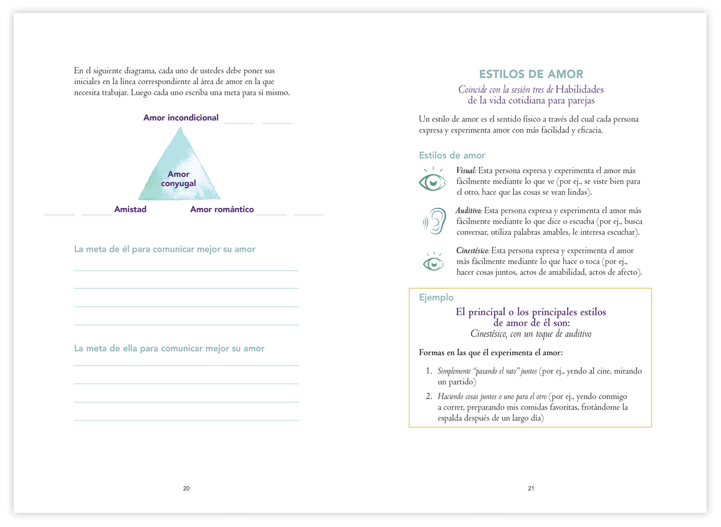 Habilidades de la vida cotidiana para parejas, Paquete de inicio