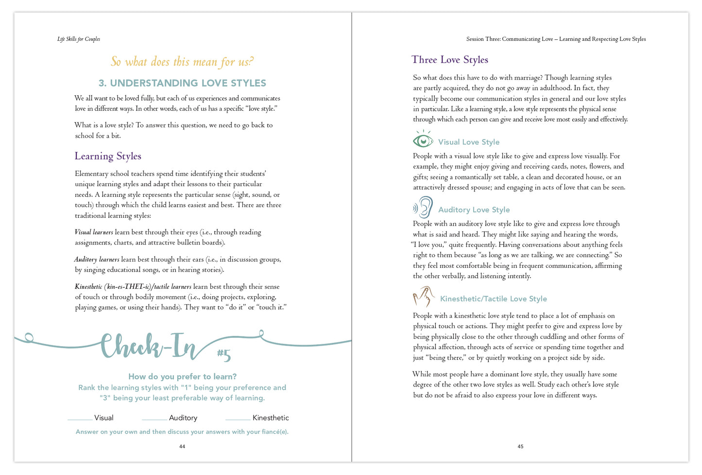 Life Skills for Couples, Couple's Set