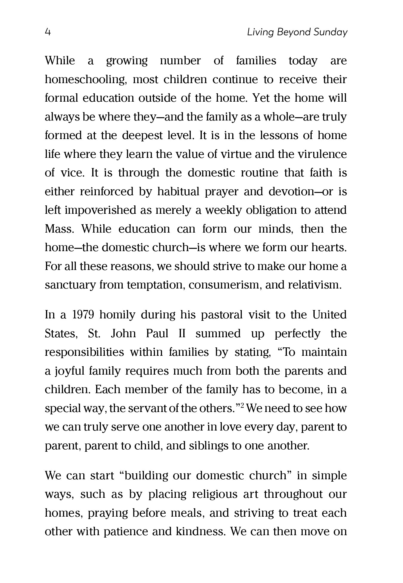 Living Beyond Sunday: Making Your Home a Holy Place