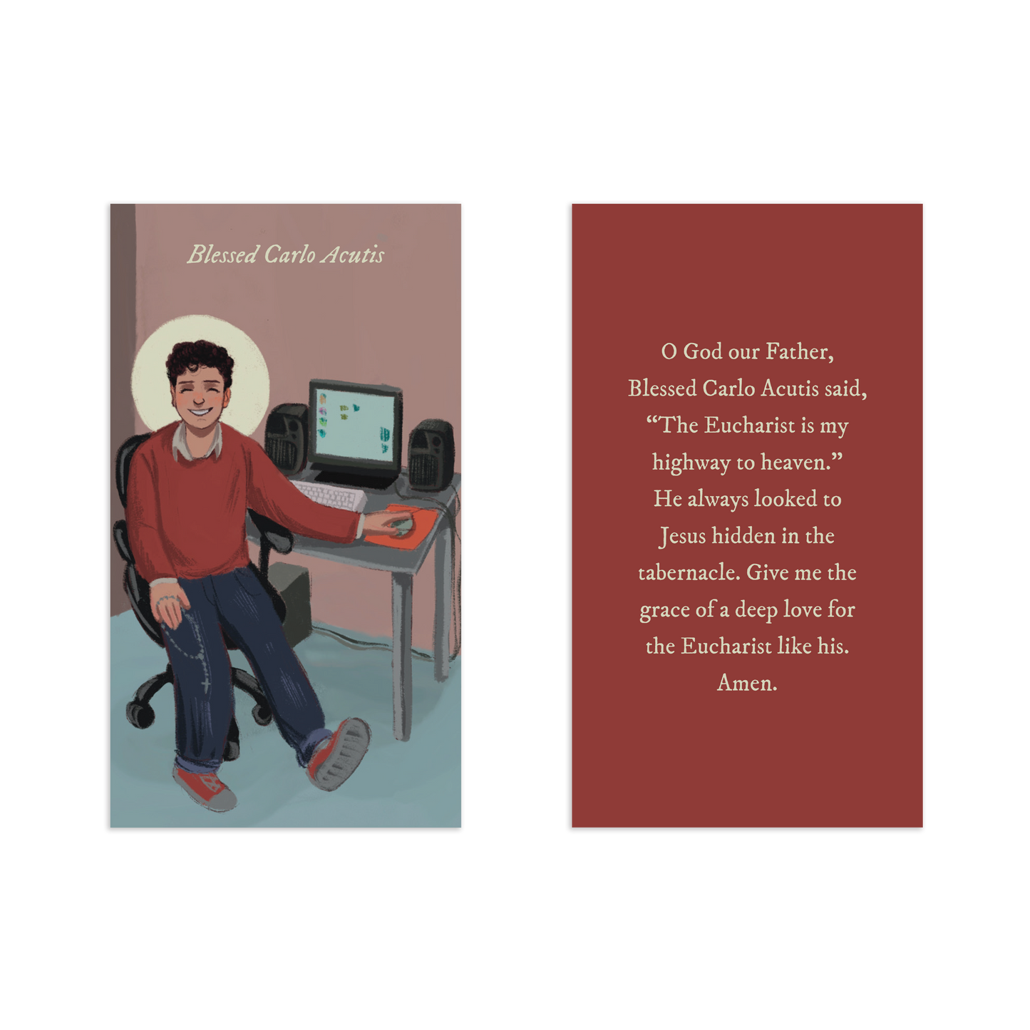 Renewed & Received Saint Prayer Cards, Complete Set (1 Set of 24 Cards)