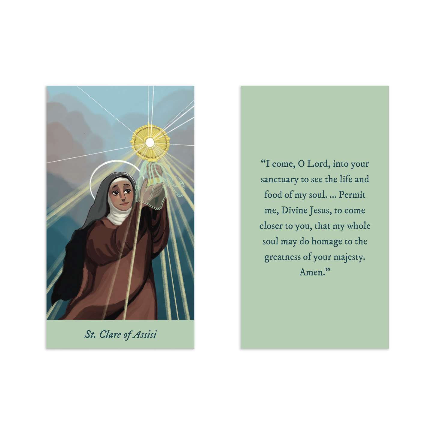 Renewed & Received Saint Prayer Cards, Complete Set (1 Set of 24 Cards)