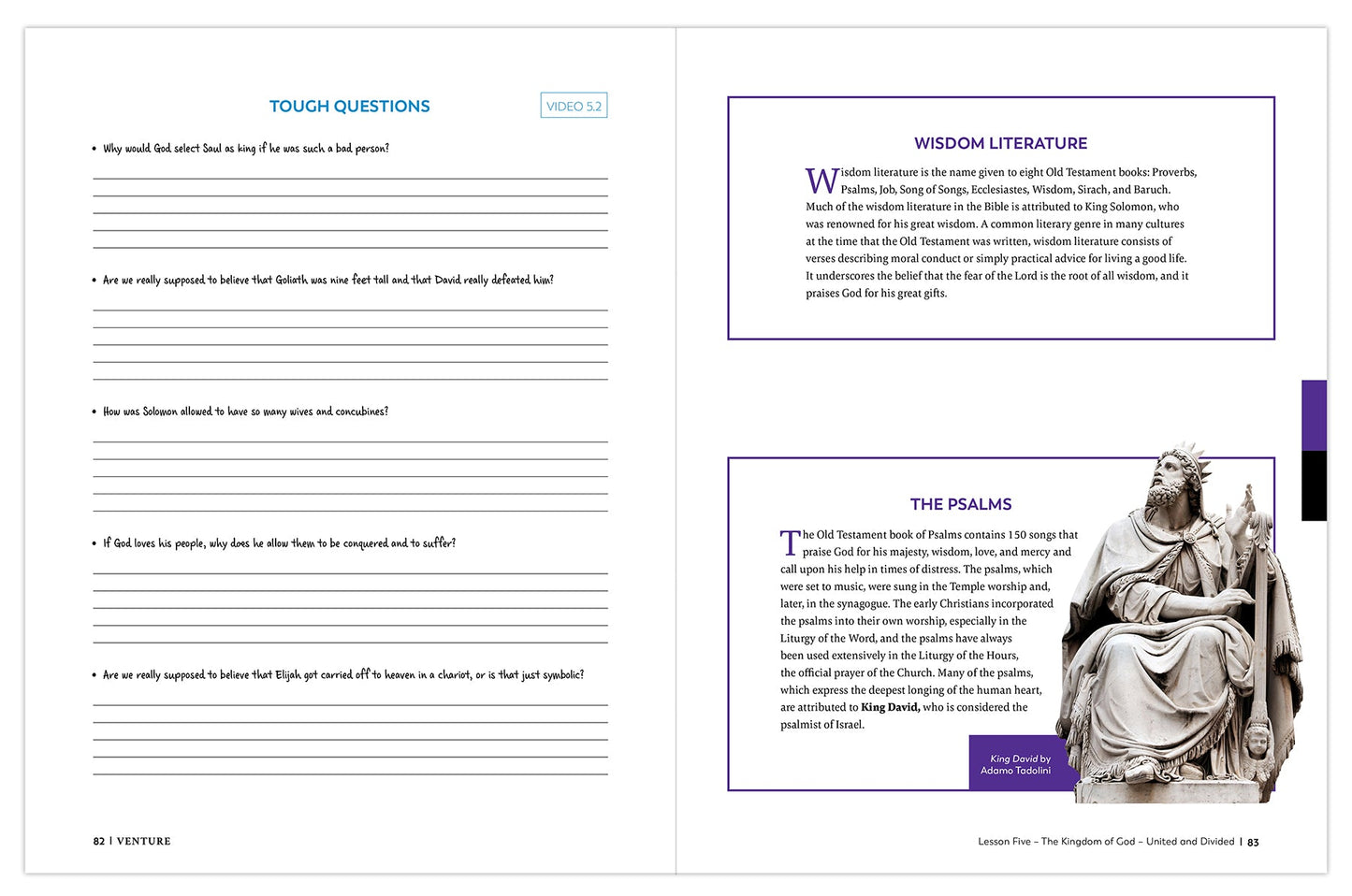 Venture: The Bible Timeline for High School, Student Pack only