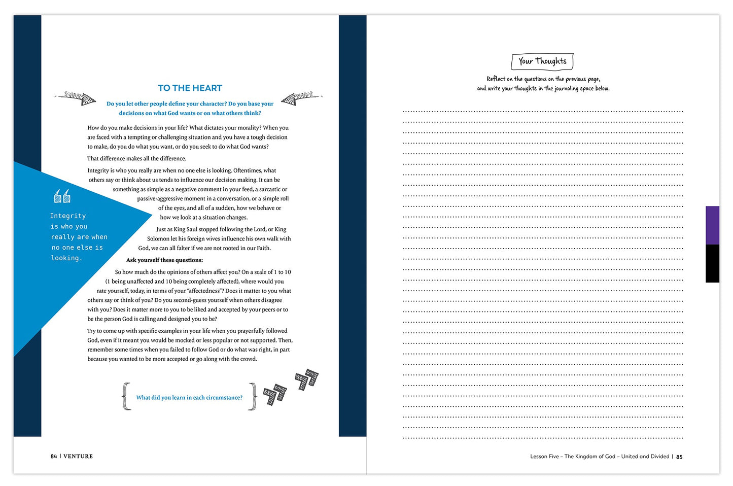 Venture: The Bible Timeline for High School, Student Pack only