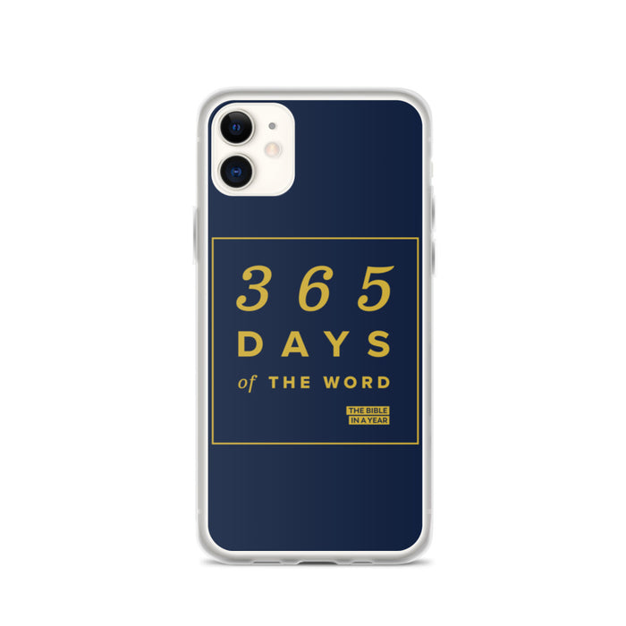 365 Days of the Word Bible in a Year iPhone Case – Navy