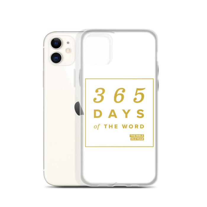 365 Days of the Word Bible in a Year iPhone Case – White