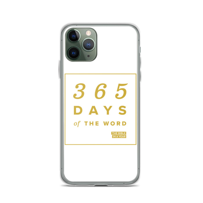 365 Days of the Word Bible in a Year iPhone Case – White