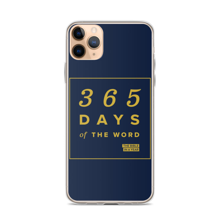 365 Days of the Word Bible in a Year iPhone Case – Navy