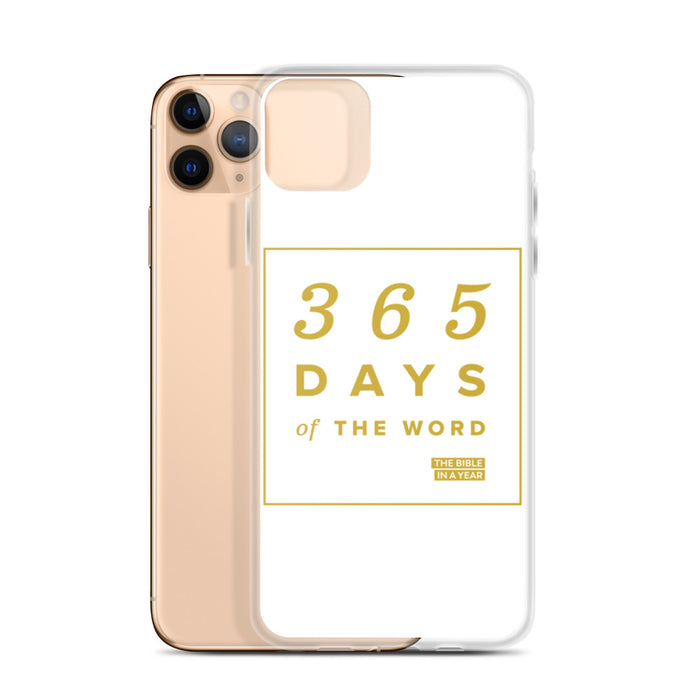 365 Days of the Word Bible in a Year iPhone Case – White