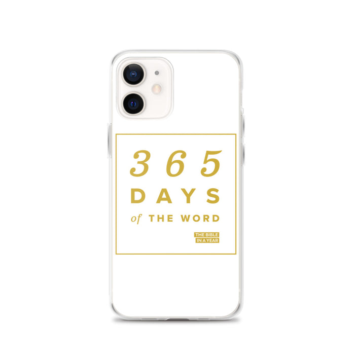 365 Days of the Word Bible in a Year iPhone Case – White