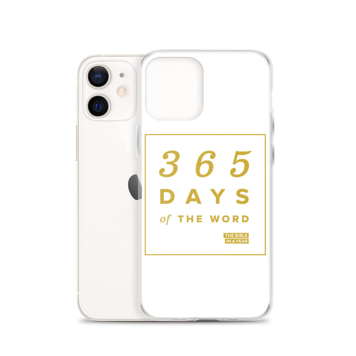 365 Days of the Word Bible in a Year iPhone Case – White