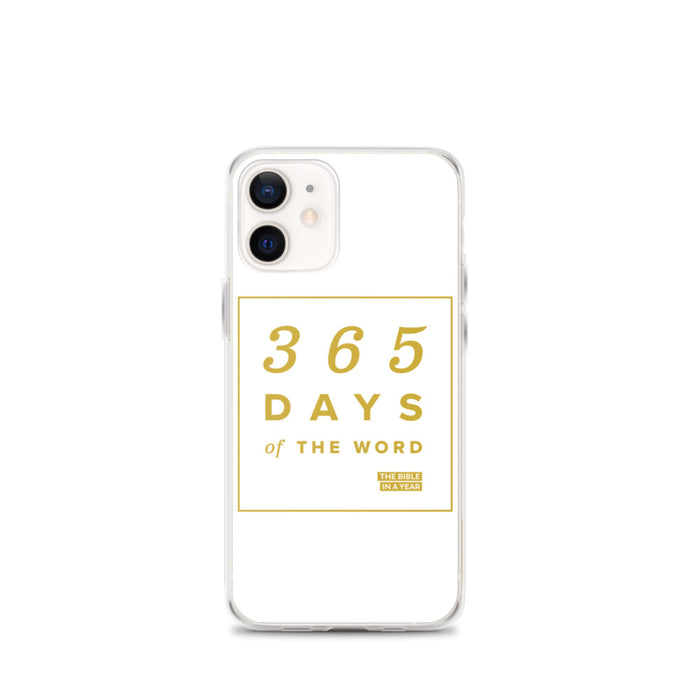 365 Days of the Word Bible in a Year iPhone Case – White