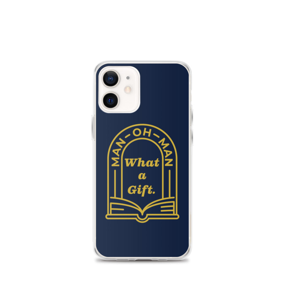 Man-oh-Man Bible in a Year iPhone Case - Navy
