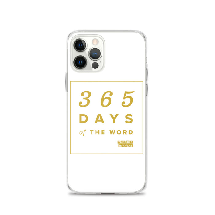 365 Days of the Word Bible in a Year iPhone Case – White