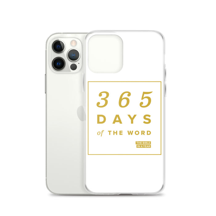 365 Days of the Word Bible in a Year iPhone Case – White