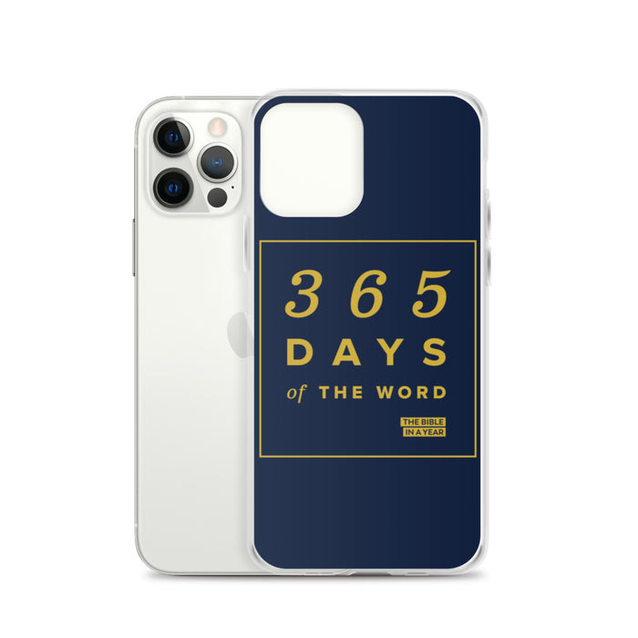 365 Days of the Word Bible in a Year iPhone Case – Navy