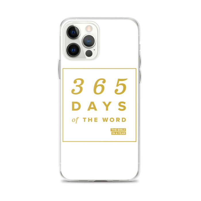 365 Days of the Word Bible in a Year iPhone Case – White