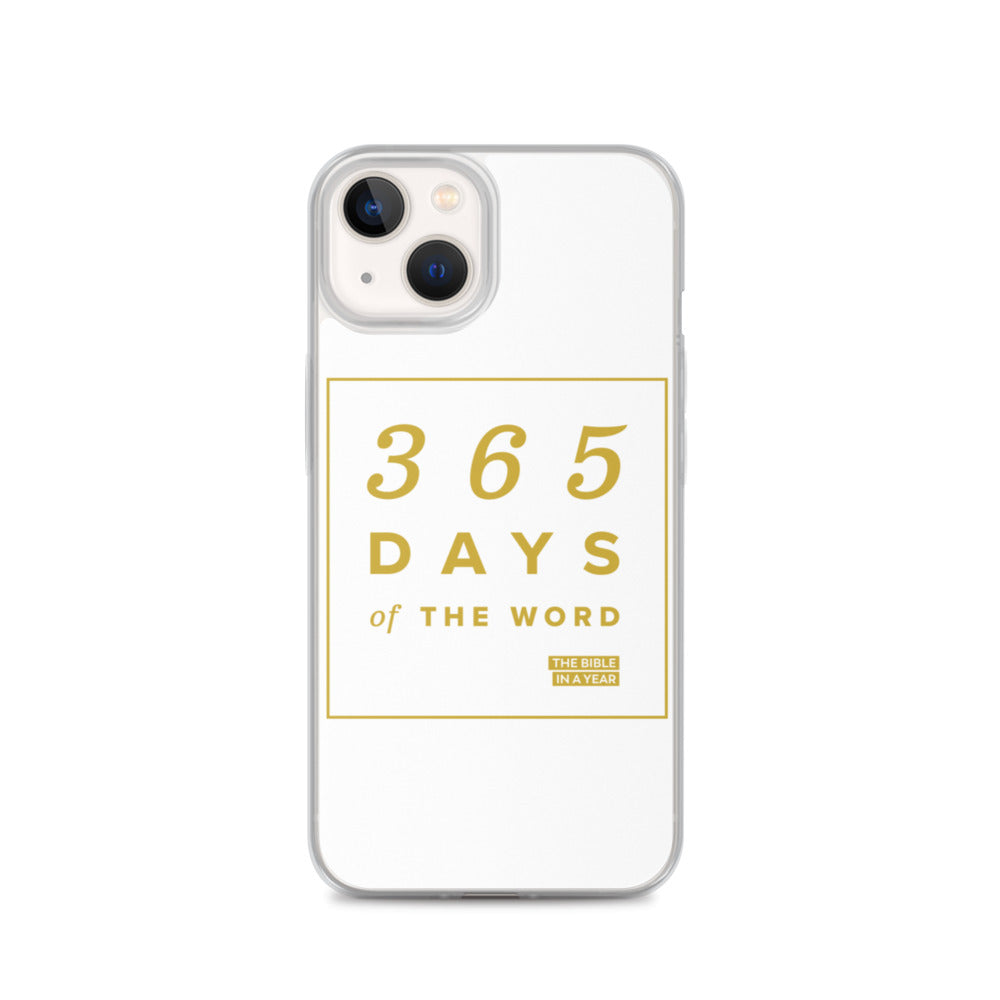 365 Days of the Word Bible in a Year iPhone Case - White