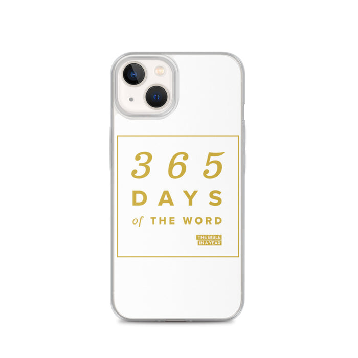 365 Days of the Word Bible in a Year iPhone Case – White