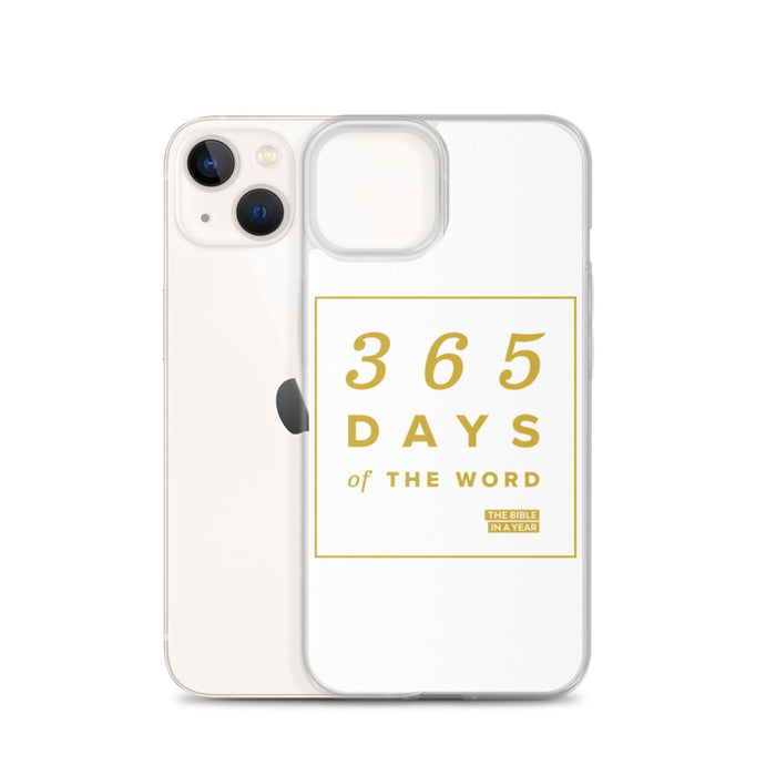 365 Days of the Word Bible in a Year iPhone Case – White