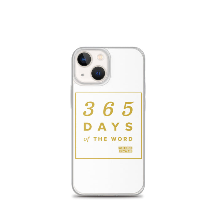 365 Days of the Word Bible in a Year iPhone Case – White