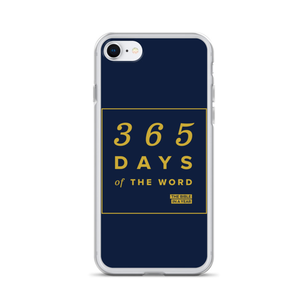 365 Days of the Word Bible in a Year iPhone Case – Navy