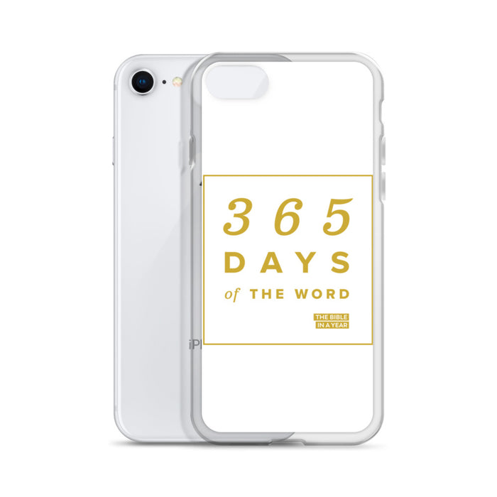 365 Days of the Word Bible in a Year iPhone Case – White